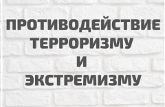 Противодействие терроризму и экстремизму