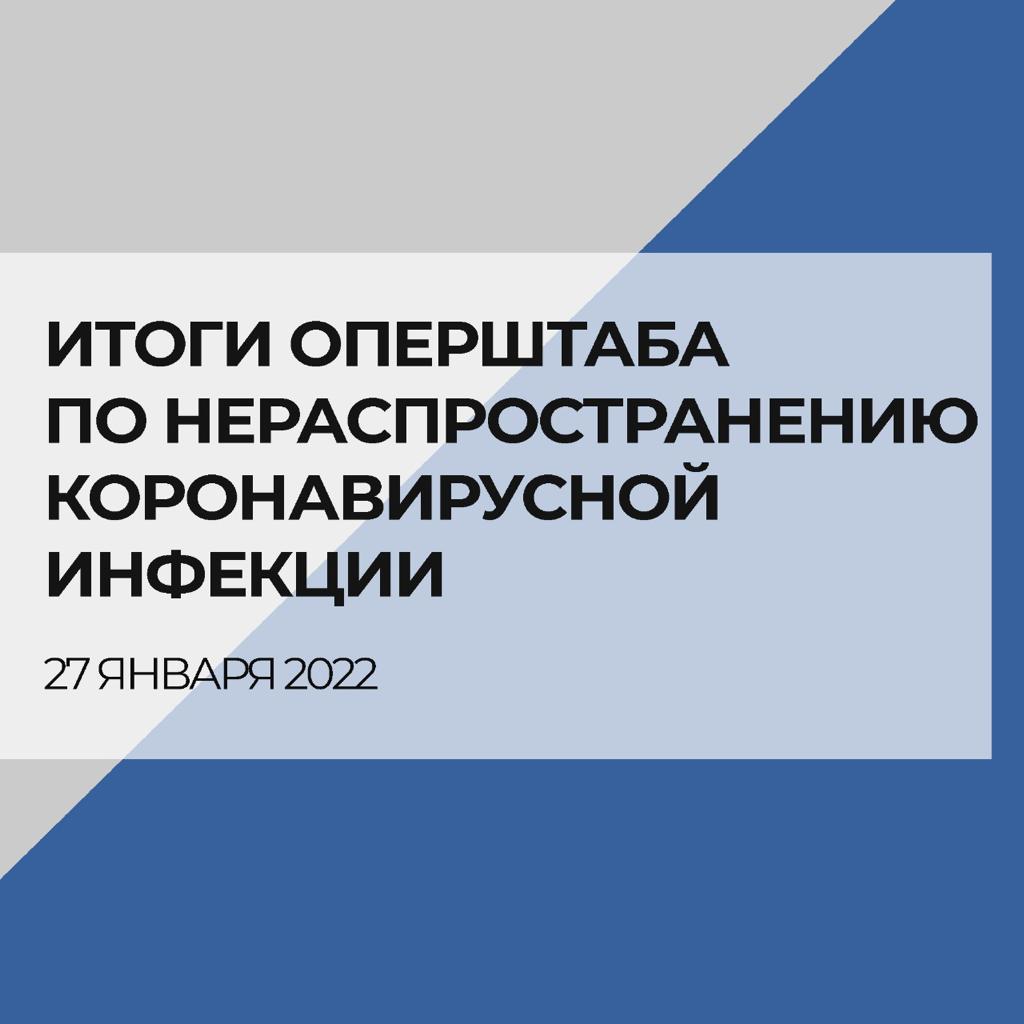 ИТОГИ ОПЕРШТАБА ПО НЕРАСПРОСТРАНЕНИЮ КОРОНАВИРУСНОЙ ИНФЕКЦИИ